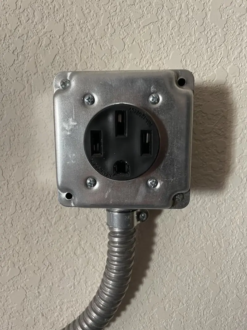 NEMA 14-50 outlet installed for Smart Home Electrical in Baxley
